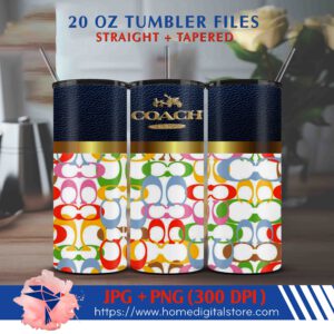 20oz Coach Tumbler Wrap