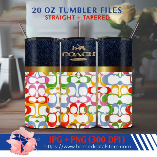 20oz Coach Tumbler Wrap