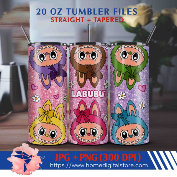 Labubu Tumbler 20oz Wrap