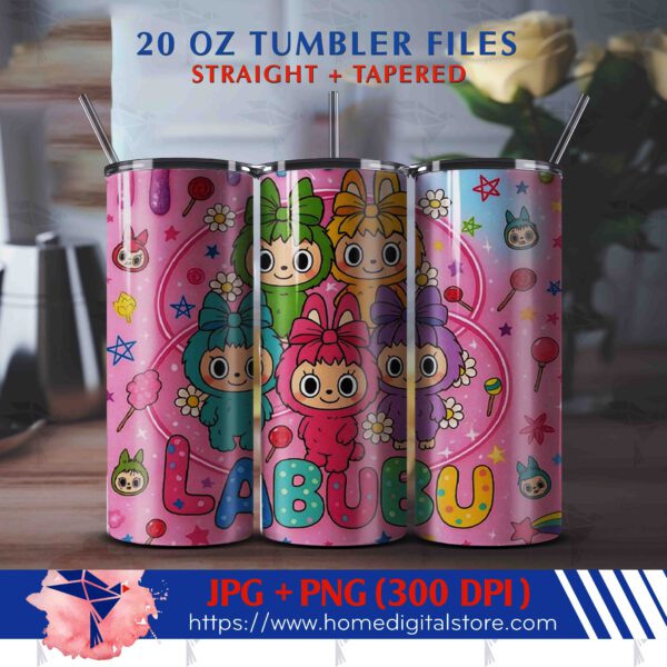 Labubu Superheroes Tumbler Wrap 20oz