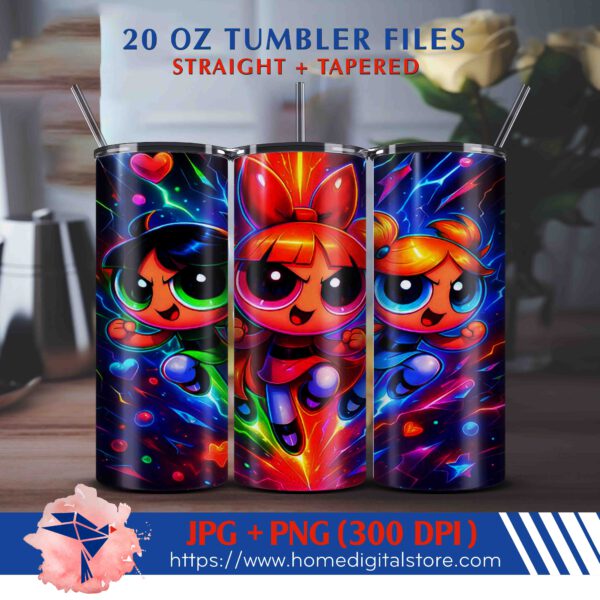 20oz Powerpuff Girls Tumbler Wrap