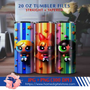 Powerpuff Girls Tumbler Wrap
