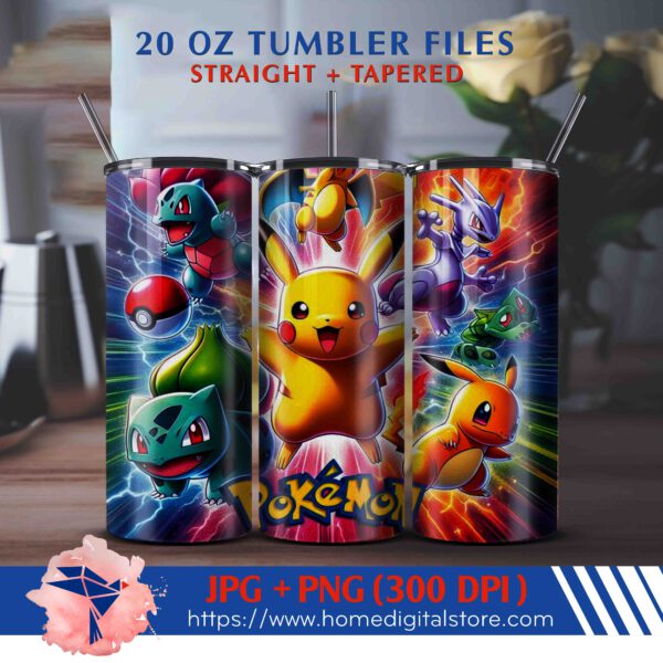 20oz Pokemon Tumbler Wrap