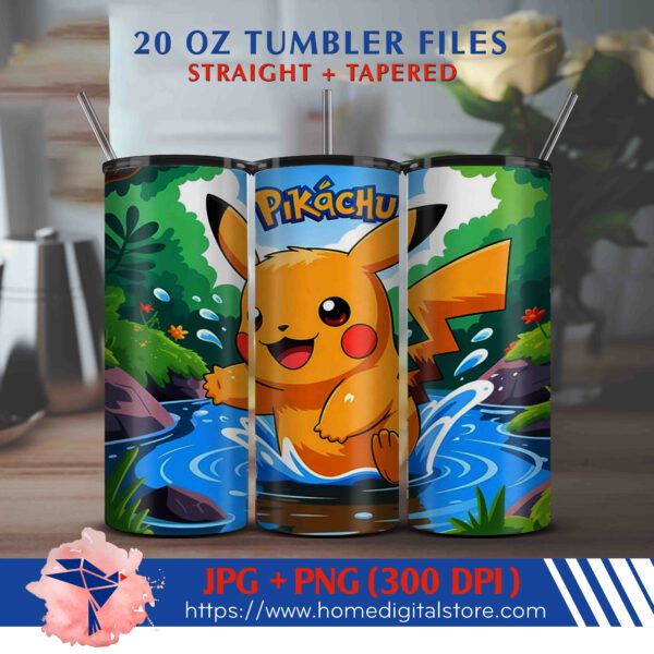20oz Pikachu Tumbler Wrap