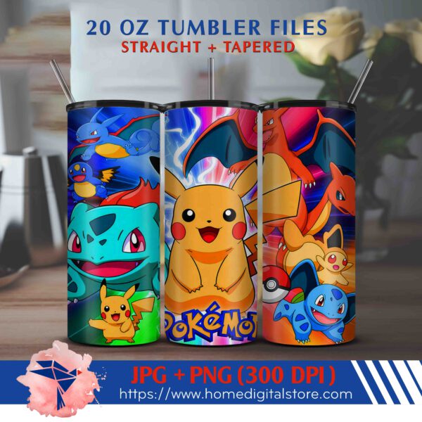20oz Pokemon Tumbler Wrap