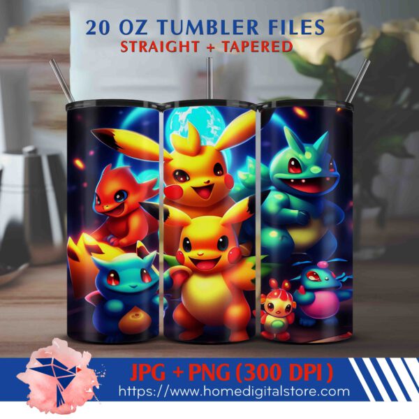 20oz Pokemon Tumbler Wrap
