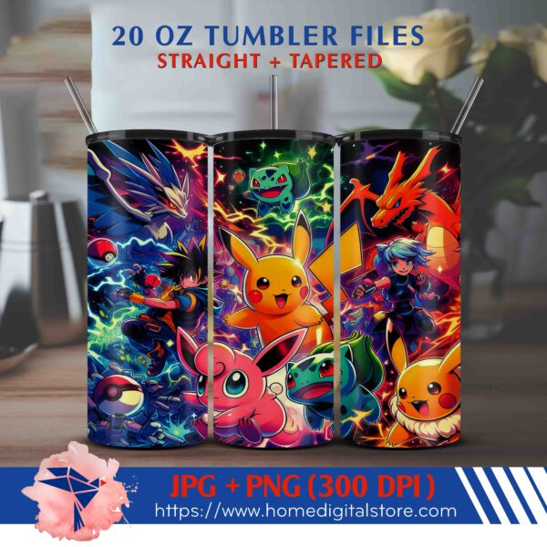 20oz Pokemon Tumbler Wrap