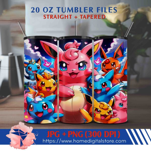 20oz Pokemon Tumbler Wrap