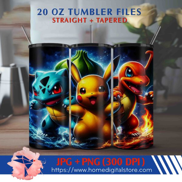 20oz Pokemon Tumbler Wrap