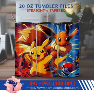 20oz Pokemon Tumbler Wrap