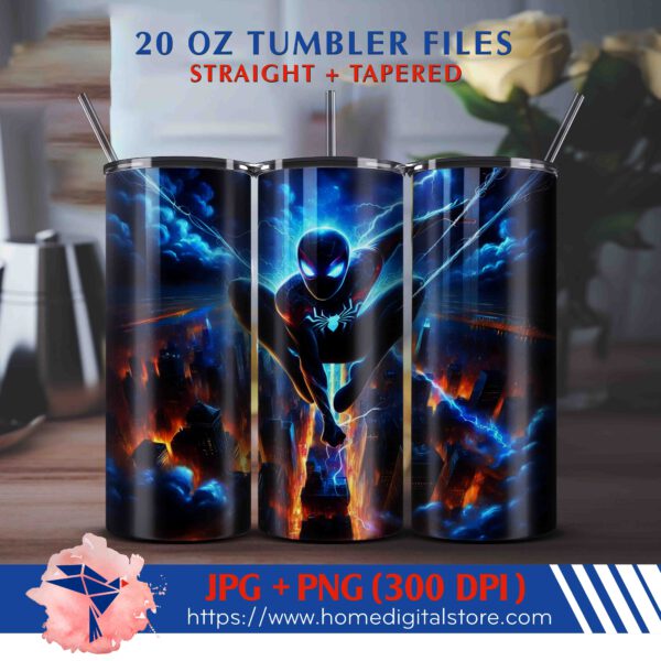 20oz Spiderman Tumbler Wrap