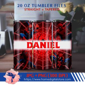 20oz Spiderman Tumber Wrap