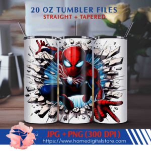 20oz Spiderman Tumber Wrap