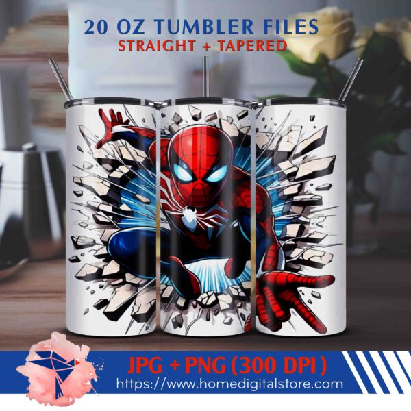 20oz Spiderman Tumber Wrap