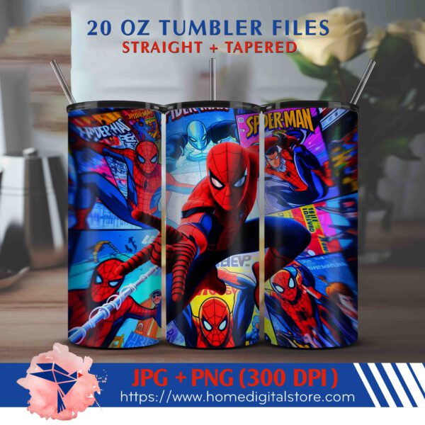 Spiderman Tumbler Wrap 20oz