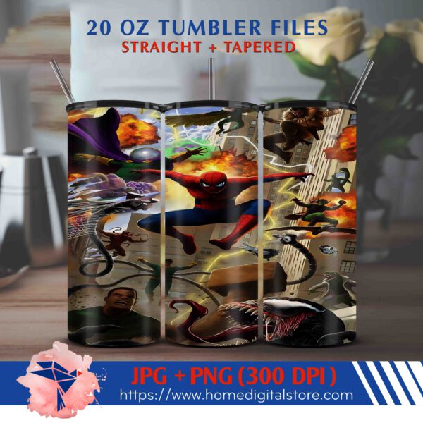Spiderman Tumbler Wrap 20oz