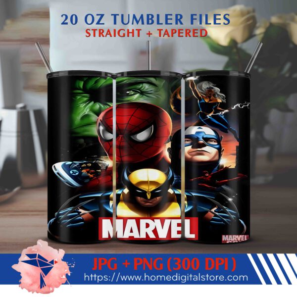 20oz Superheroes Tumbler Wrap
