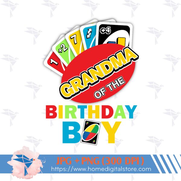 Grandma of the Birthday Boy UNO