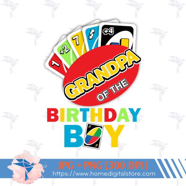 Grandpa of the Birthday Boy UNO