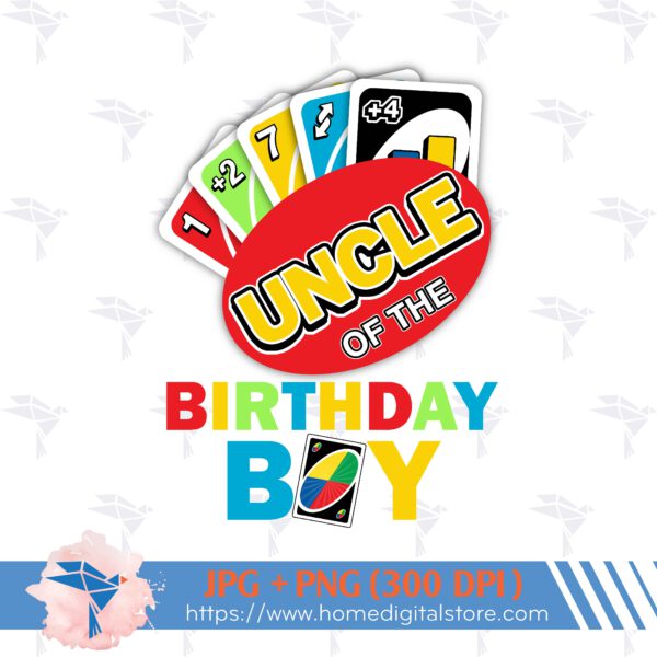 Uncle of the Birthday Boy UNO