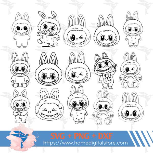 Labubu Outline