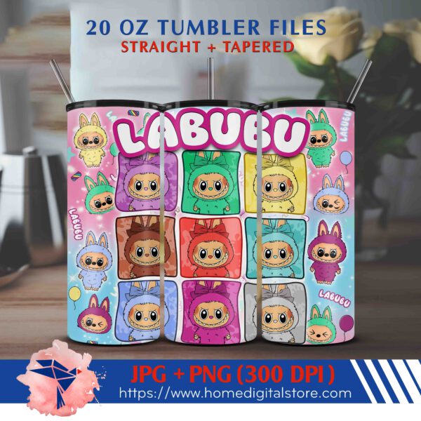 Labubu 20oz Tumbler Wrap