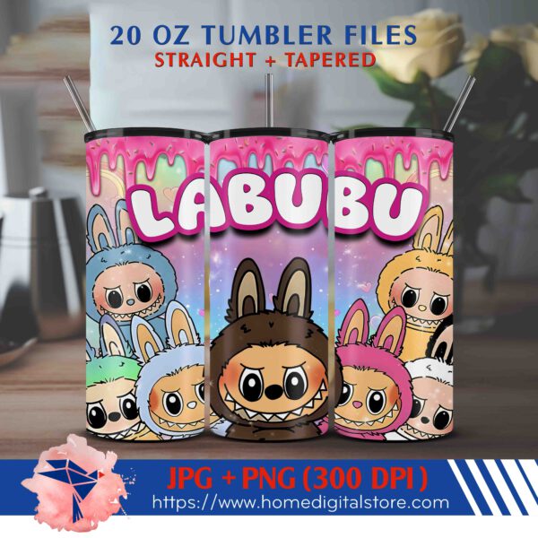 20oz Labubu Tumbler Wrap