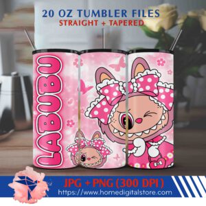 20oz Labubu Tumbler Wrap