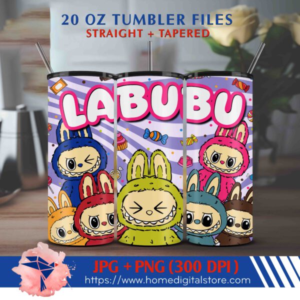 20oz Labubu Tumbler Wrap