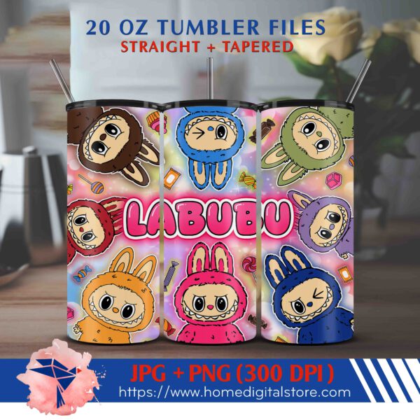 20oz Labubu Tumbler Wrap