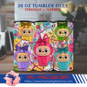 20oz Labubu Tumbler Wrap