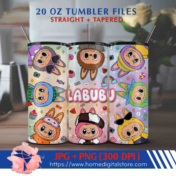 20oz Labubu Tumbler Wrap