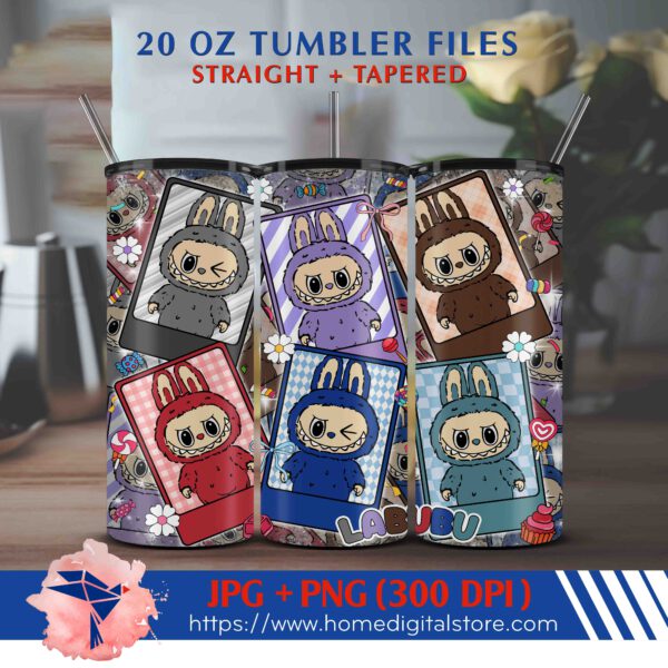 20oz Labubu Tumbler Wrap