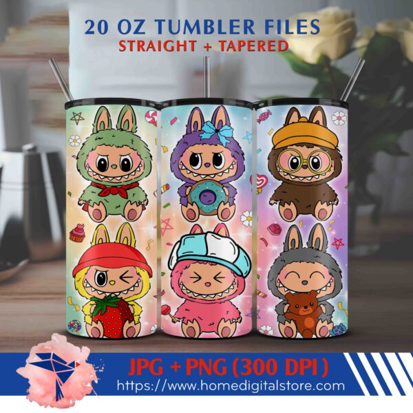 20oz Labubu Tumbler Wrap