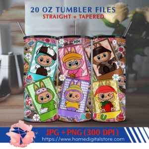 20oz Labubu Tumbler Wrap