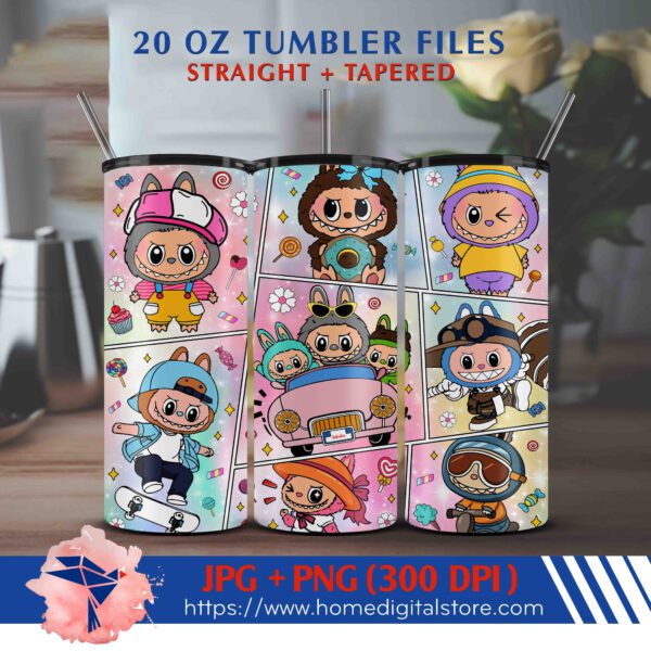 20oz Labubu Tumbler Wrap