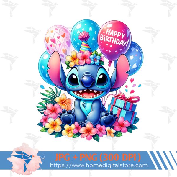 Stitch Happy Birthday