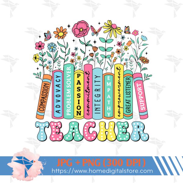 Teacher Book Flowers