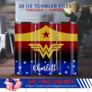 20oz Wonder Woman Tumbler Wrap