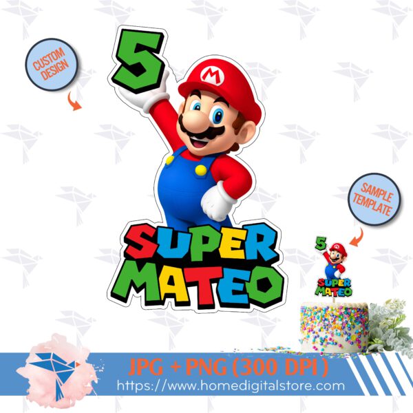 Super Mario Cake Topper