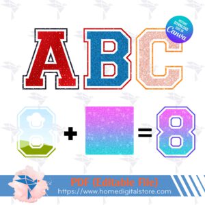 Baseball Sport Font Canva Frame Template