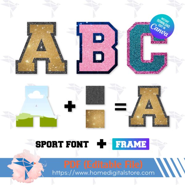 Sport Font Canva Frame